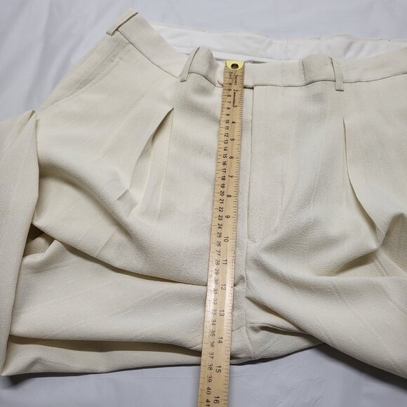 Vintage Virgola Uomo Mens Dress Pants 42 ( Fit 41 X 29 ) Pleated Front Textured - Picture 14 of 15
